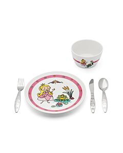 Dinner set Princess 5-pcs porcelain / s/s