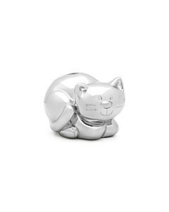 Money box Cat silver colour 9.3x7.5x8.1 cm