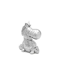 Money box Zebra silver colour