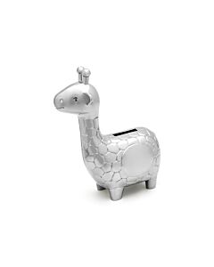 Money box Giraffe silver colour