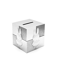 Money box Cube Miffy silver colour