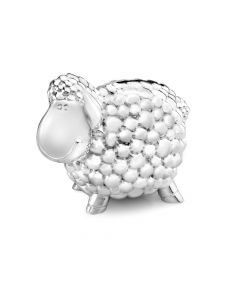 Money box Sheep 11.5cm silver colour