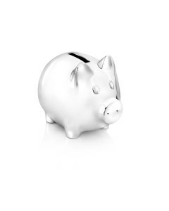 Money box Pig 10x7x8cm silver colour