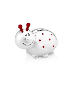 Money box Ladybird silver colour