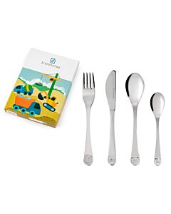 Children's cutlery  4pcs construction vehicles new