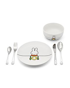 Dinner set Miffy 6pcs porcelain / s/s