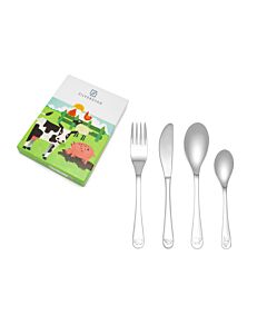 Children's cutlery 4-pcs Farm animals s/s