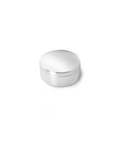 Box plain round 42mm silver colour