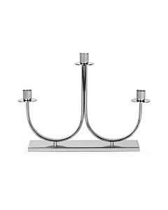 Candle holder Elana 3 branches silver colour