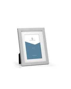 685087 Photo Frame 10x15 White Silver Photo Frame made of White Aluminium with Silver Edge 
