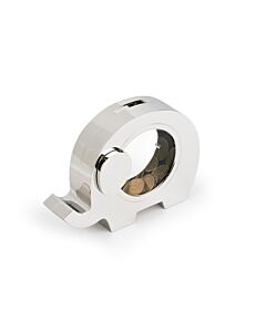 Money box Elephant silver colour