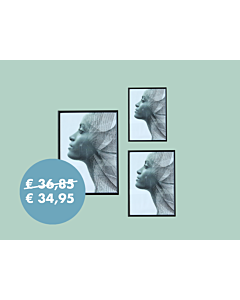 Set of 3 photo frames Sweet Memory black - 10x15cm / 13x18cm / 15x20cm