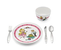 Dinner set Princess 5-pcs porcelain / s/s