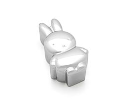 Tooth/haircurl box Miffy silver colour (lying)