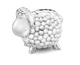 Money box Sheep 11.5cm silver colour
