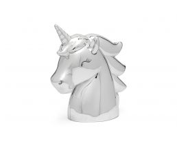 Money box Unicorn silver colour