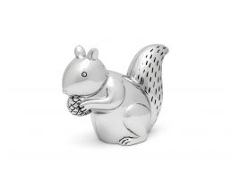 Money box Squirrel silver colour