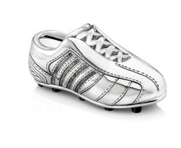 Money box Football boot small silver colour