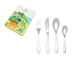 Children's cutlery 4-pcs Dinosaurs s/s