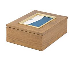 Photo box Marseille brown/gold coloured