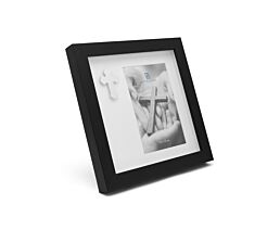 Photo frame with cross icon 10x15 pp black