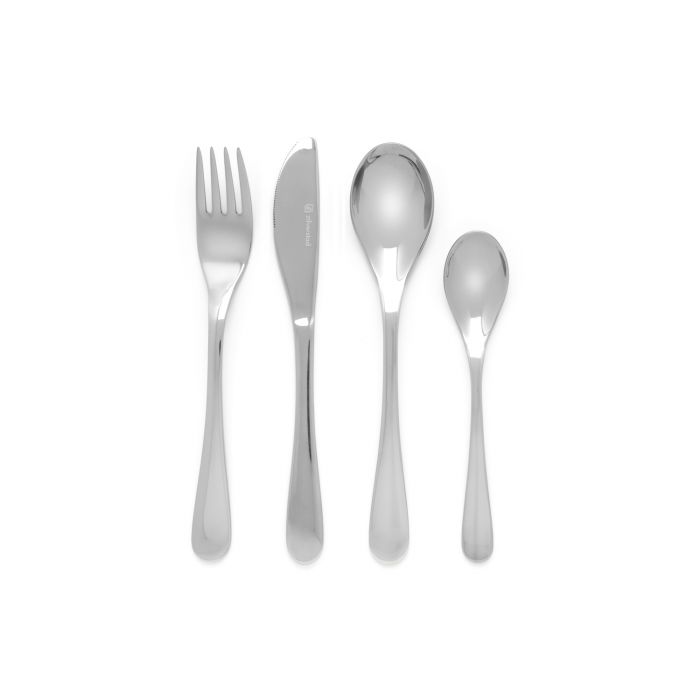 4-pcs Zilverstad Childrens Cutlery Plain 21.5 x 15.5 x 2.5 cm Stainless Steel Silver 