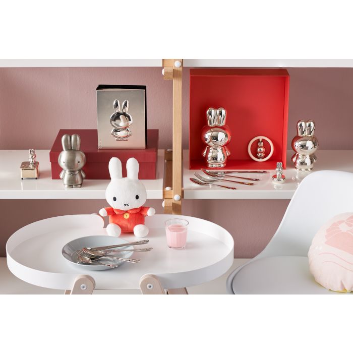 Money Box Miffy silver colour