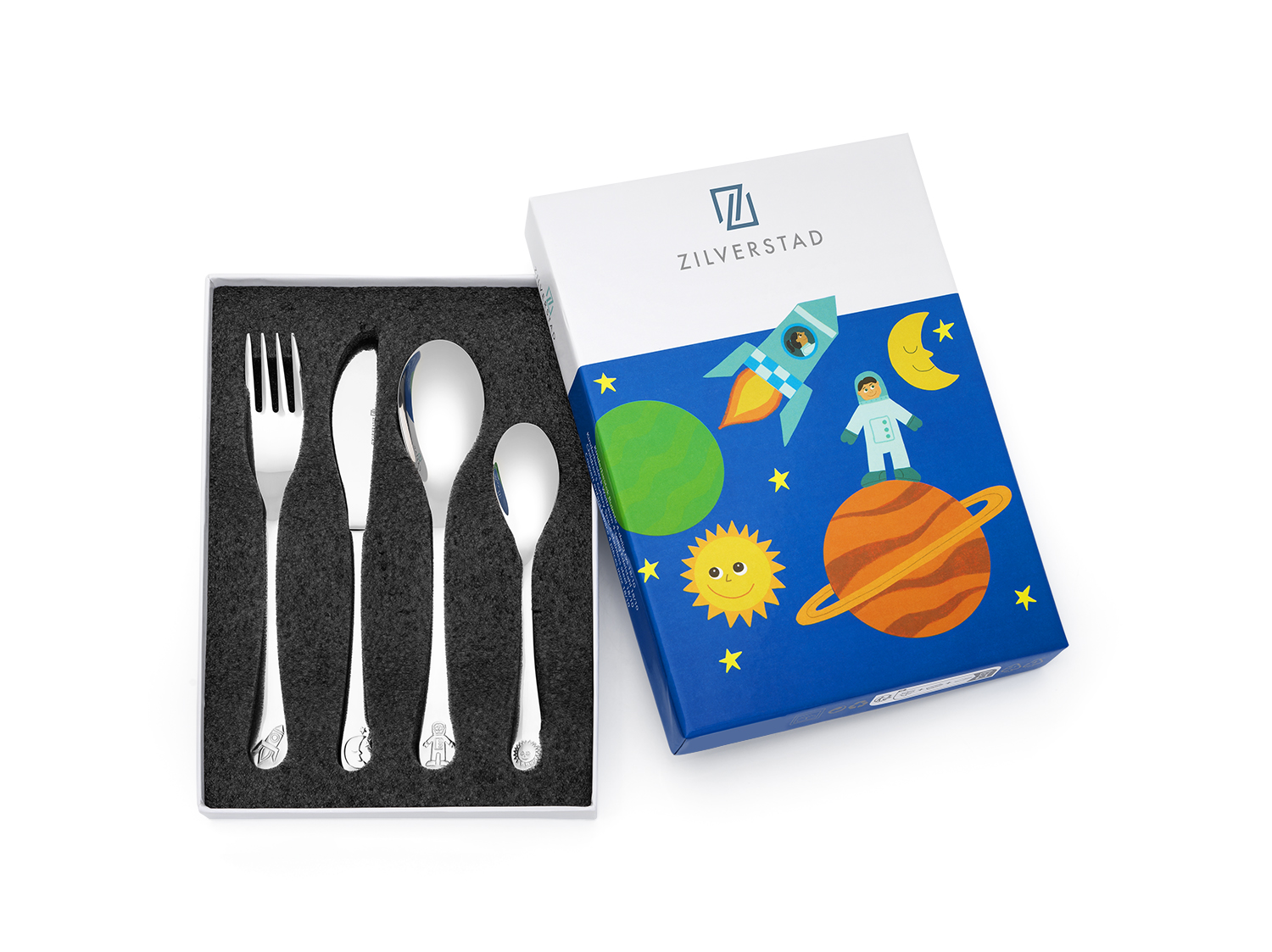 Children's cutlery 4-pcs Space